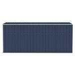 vidaXL Abri de jardin mural Anthracite 118x382x178 cm Acier