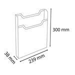 Distributeur De Prospectus Vertical A4 - Cristal - X 10 - Exacompta