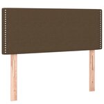 vidaXL Sommier à lattes de lit avec matelas Marron foncé 120x200 cm