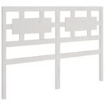vidaXL Cadre de lit Blanc Bois massif 160x200 cm