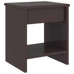 vidaXL Table de chevet Marron foncé 35x30x40 cm Bois de pin massif