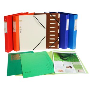 Paquet de 100 chemises FLASH 220 100 recyclé - 24x32cm x 5 EXACOMPTA