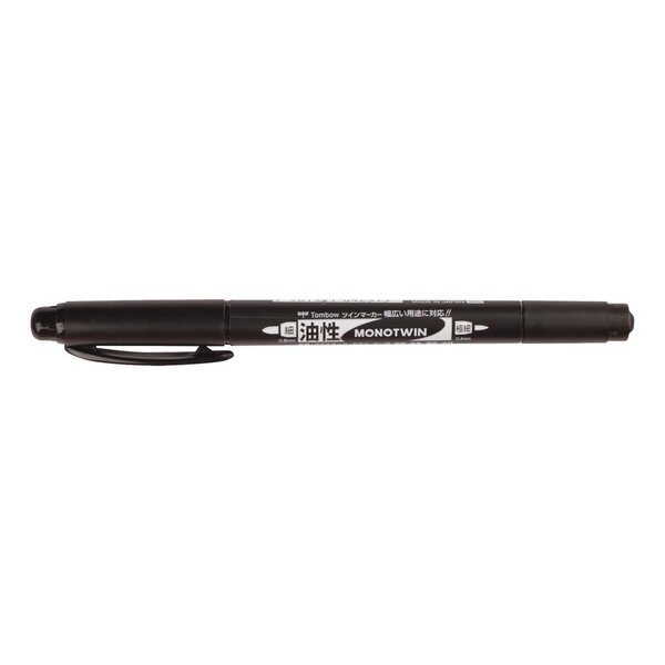 Marqueur Permanent MONO twin 0 8 et 0 4 mm Noir x 10 TOMBOW