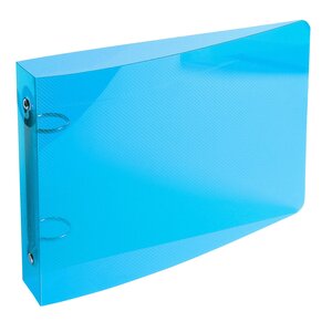 Classeur Pour Fiches Bristol 100x150 2 Anneaux 25mm Polypropylène Crystal Colours - Couleurs Assorties - X 10 - Exacompta