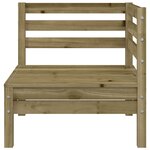 vidaXL Canapés d'angle de jardin 2 Pièces bois de pin imprégné