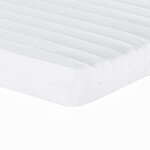 vidaXL Lit de jour avec gigogne et matelas gris clair 80x200 cm tissu