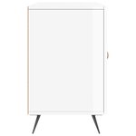 vidaXL Buffet blanc brillant 100x36x60 cm bois d'ingénierie