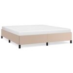 vidaXL Cadre de lit Cappuccino 180x200 cm Similicuir