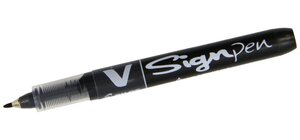 Stylo feutre V Sign Pen Pointe moyenne 0 6 mm Noir PILOT