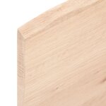 vidaXL Étagère murale 80x20x2 cm bois de chêne massif non traité