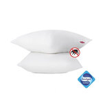 2 oreillers anti-acarien 60 x 60 cm - Blanc