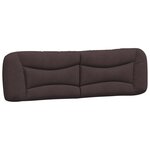 vidaXL Coussin de tête de lit marron foncé 180 cm tissu