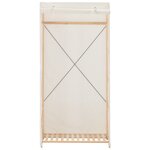 vidaXL Garde-robe Blanc 79 x 40 x 170 cm Tissu
