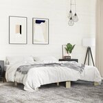 vidaXL Cadre de lit chêne sonoma 180x200 cm bois d'ingénierie et métal