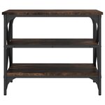 vidaXL Meuble TV Chêne fumé 60x40x50 cm Bois d'ingénierie