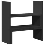 Organisateur armoire de bureau réglable bois d'ingénierie noir 02_0043581