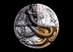 WINGED DRAGON OF THE HERITAGE 9 Dragons Series 5 Once Argent Monnaie 18888 Francs Chad 2024