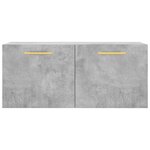 vidaXL Armoire murale gris béton 80x36 5x35 cm bois d'ingénierie