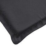 vidaXL Coussin de chaise longue noir 200x70x3 cm tissu oxford