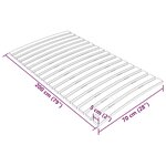 vidaXL Sommier à lattes avec 17 lattes 70x200 cm