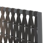 vidaXL Ensemble à manger de jardin 3 Pièces coussins résine tressée acier