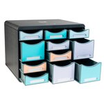 Moule De Classement Storebox Multi 11 Tiroirs Aquarel - Couleurs Assorties - Exacompta
