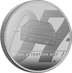Pièce de monnaie en Argent 5 Pounds g 62.2 (2 oz) Millésime 2020 James Bond JAMES BOND