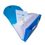 Trieur Valisette 13 Compartiments En Polypropylène Iderama Pp - 24x32cm - Couleurs Assorties - X 6 - Exacompta