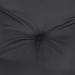 vidaXL Coussins de chaise lot de 6 noir 40x40x7 cm tissu oxford