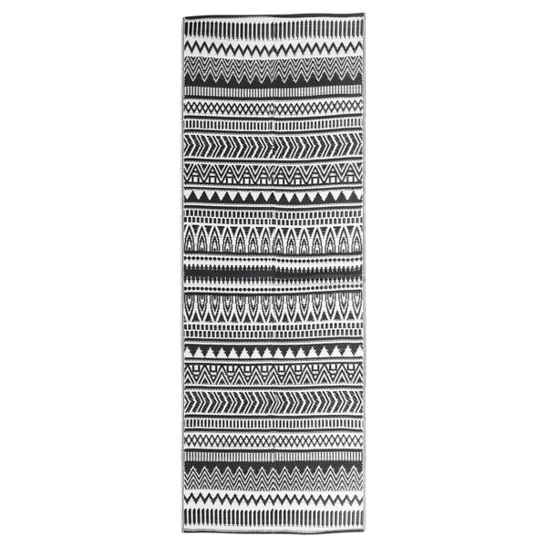 vidaXL Tapis d'extérieur Noir 80x250 cm PP