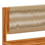 vidaXL Salon de jardin avec coussins 6 Pièces bois d'acacia solide