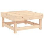 vidaXL Repose-pieds de jardin avec coussins lot de 2 bois pin massif