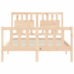 vidaXL Cadre de lit sans matelas 140x200 cm bois massif de pin
