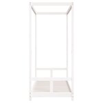 vidaXL Cadre de lit pour enfants blanc 80x200 cm bois de pin massif
