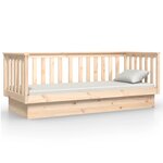 vidaXL Lit de jour 75x190 cm Bois de pin massif