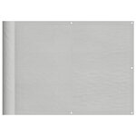 vidaXL Écran de balcon gris clair 75x400 cm 100  polyester oxford