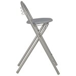 vidaXL Ensemble de bar avec étagères 3 Pièces Bois et acier Gris