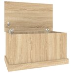 vidaXL Boîte de rangement chêne sonoma 70x40x38 cm bois d'ingénierie