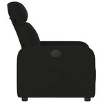 vidaXL Fauteuil inclinable électrique Noir Tissu