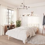vidaXL Cadre de lit bois de pin massif 75x190 cm petit simple