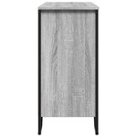 vidaXL Buffet sonoma gris 91x35 5x74 5 cm bois d'ingénierie