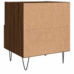 vidaXL Tables de chevet 2 Pièces chêne marron 40x35x47 5 cm