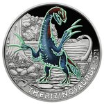 Pièce de monnaie 3 euro Autriche 2021 – Therizinosaure