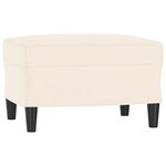 vidaXL Repose-pied Crème 60x50x41 cm Velours