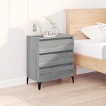 vidaXL Buffet Sonoma gris 60x35x70 cm Bois d'ingénierie