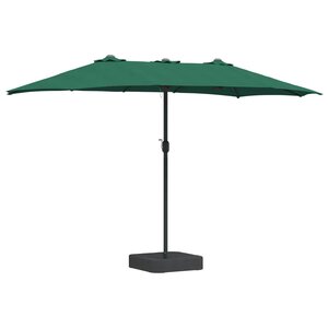 vidaXL Parasol de jardin Vert 385 x 209 x 244 cm Polyester