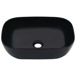 vidaXL Lavabo 45 5x32x13 cm Céramique Noir