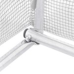 vidaXL Serre avec cadre en acier blanc 30 m² 6x5x2 3 m