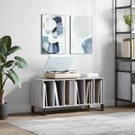 vidaXL Armoire à disques sonoma gris 100x38x48 cm bois d'ingénierie