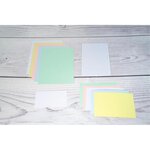 Paquet 100 fiches Bristol non perforé A8 55x74mm Blanc Uni EXACOMPTA